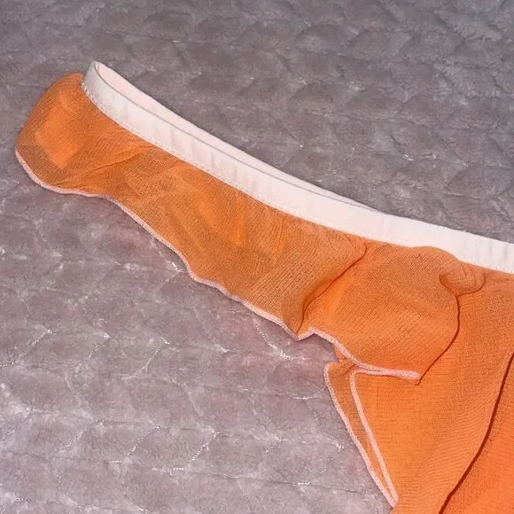 HAH by Free People Tangerine Fly Girl Mesh Panty - Picture 3 of 5